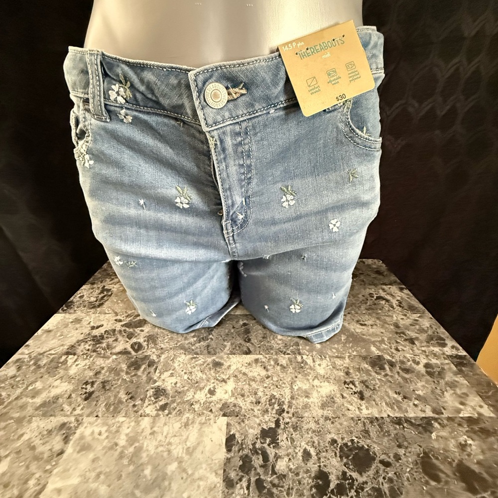Casual Blue Denim Shorts with Worn Details